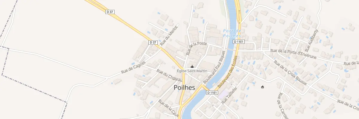 Plan du 6 Av de Capestang à Poilhes