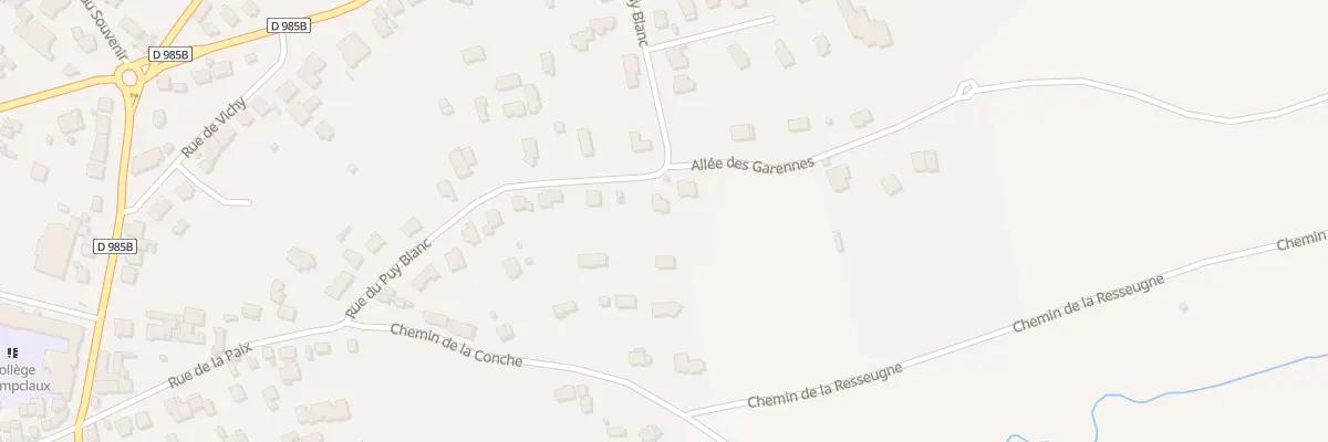 Plan du 22 Rue du Puy Blanc à Châtel-Guyon