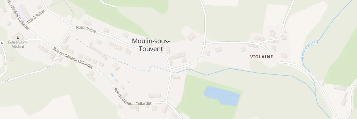 Plan du 6 Rue de Puiseux à Moulin-sous-Touvent