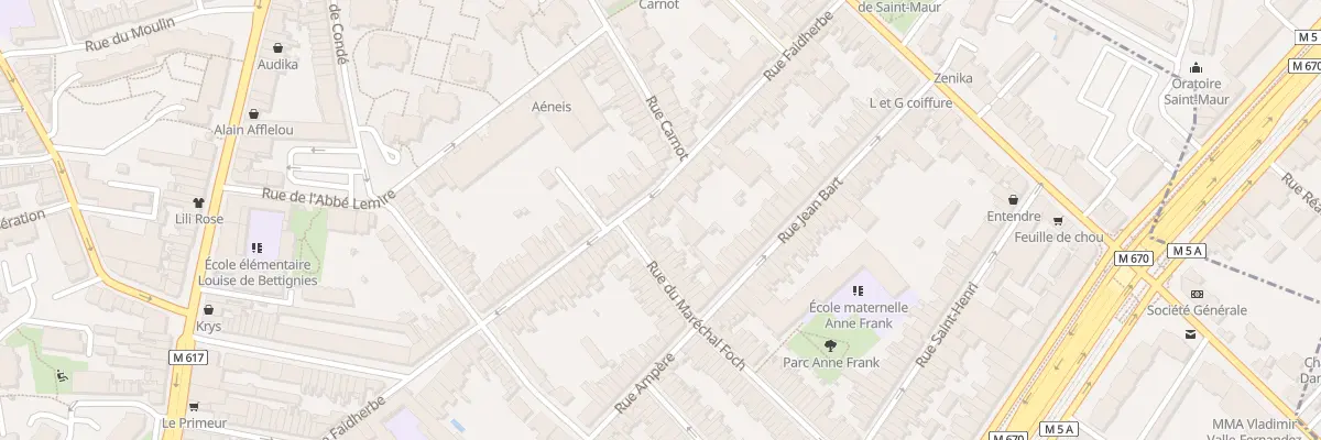 Plan du 114 Rue Faidherbe à La Madeleine