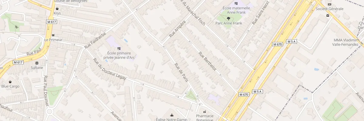 Plan du 65 Rue de Paris à La Madeleine