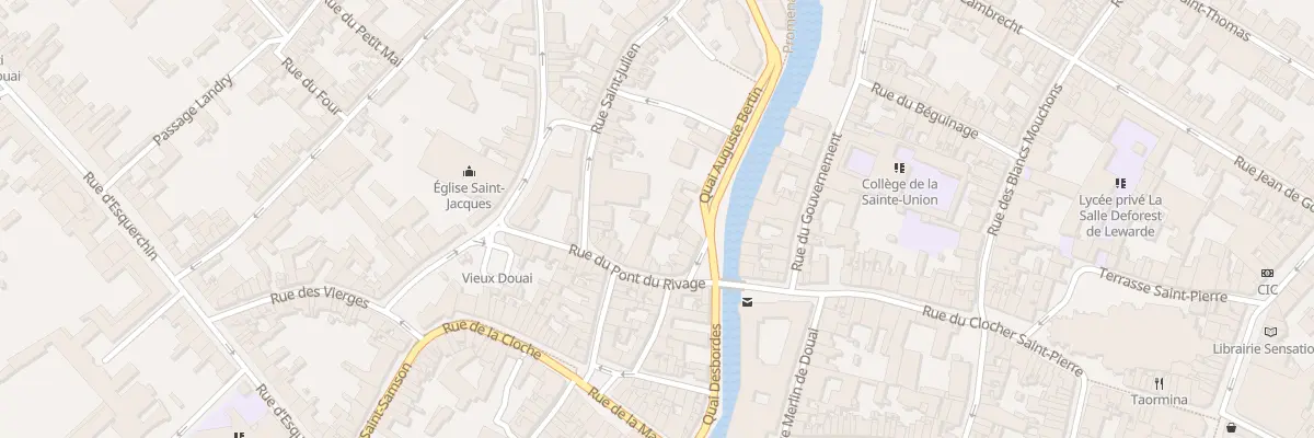 Plan du 54 Rue du Pont du Rivage à Douai