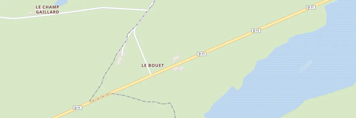 Plan du 444 Rte de Cosne à Meillers