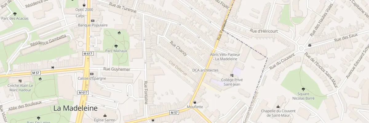 Plan du 21 Rue Chanzy à La Madeleine