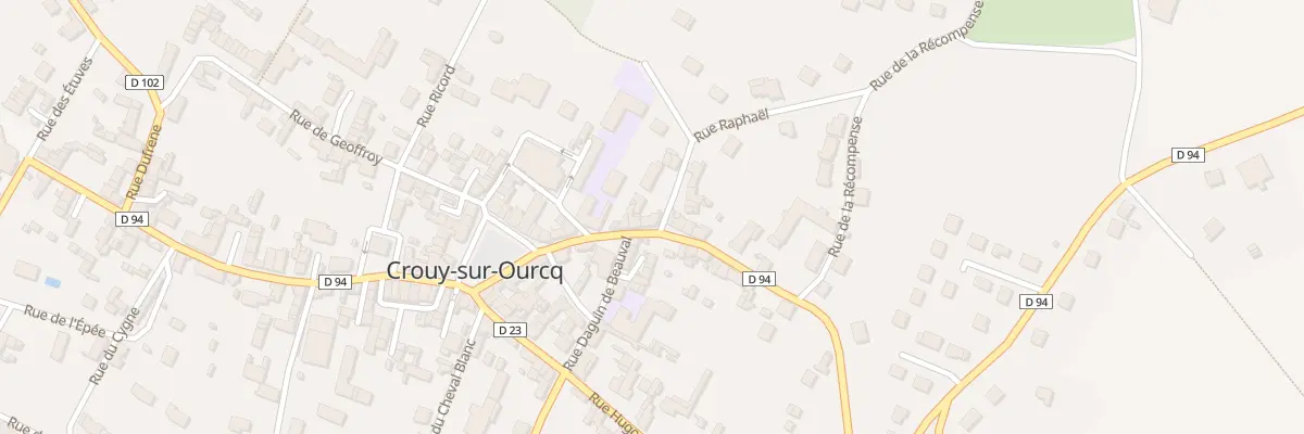 Plan du 11 Rue Montanglos à Crouy-sur-Ourcq
