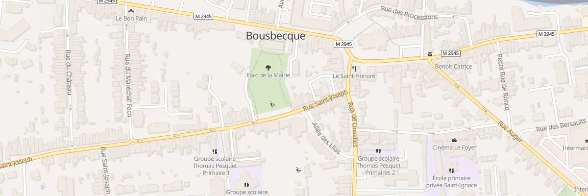 Plan du 14 Rue Saint-Joseph à Bousbecque