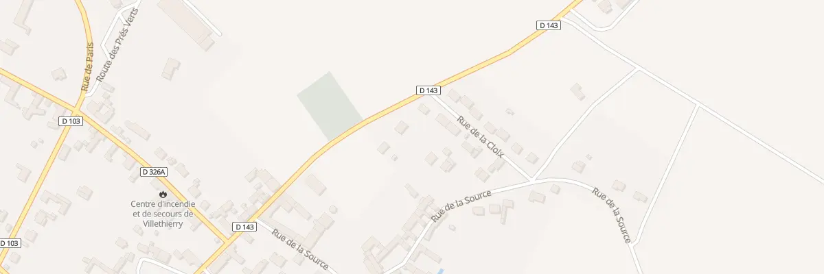 Plan du 1 Rue de la Mairie à Villethierry