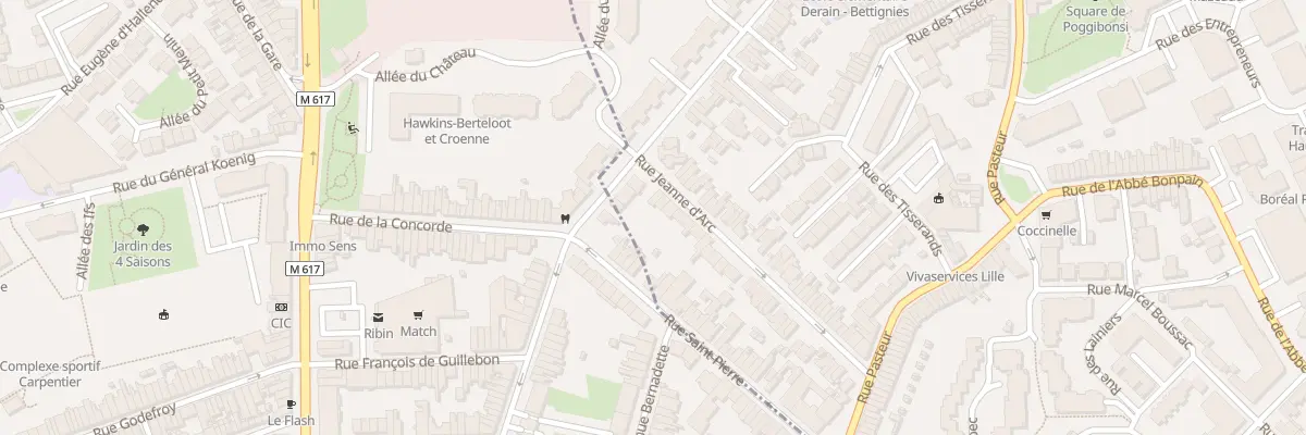 Plan du 69 Rue Jeanne d’Arc à Marcq-en-Barœul