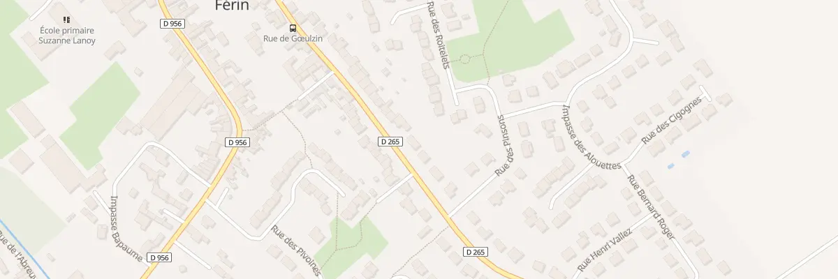Plan du 57 Rue de Goeulzin à Férin