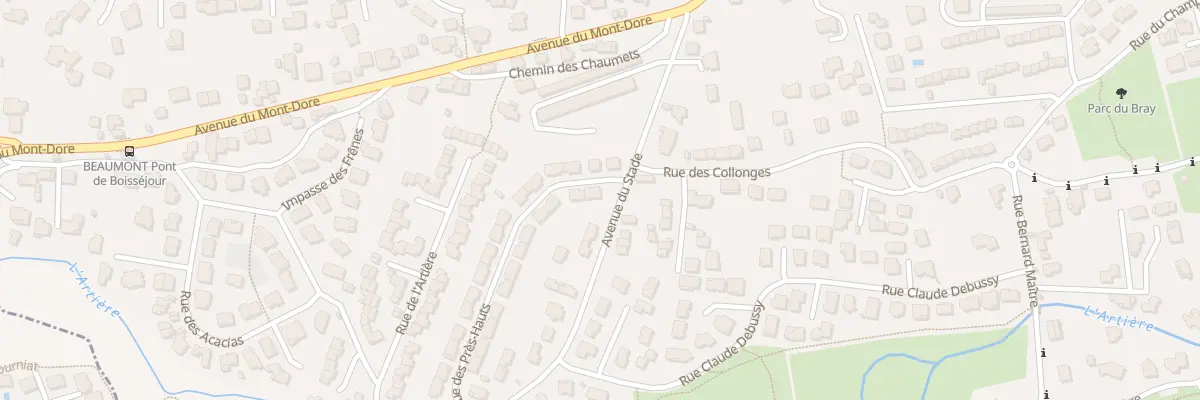 Plan du 1 Rue des Prés Hauts à Beaumont