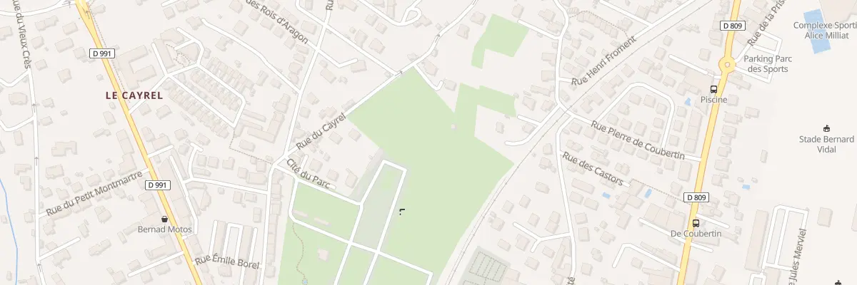 Plan du 9001 Rue de Saint-Euzébit à Millau