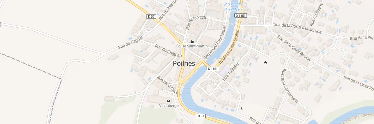 Plan du 2 Rue de la Gaiete à Poilhes