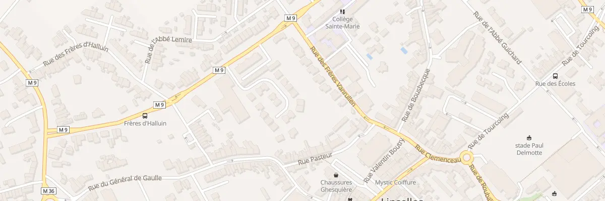 Plan du 9 Rue Pierre et Marie Curie à Linselles