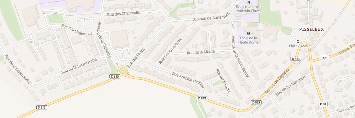 Plan du 17 Rue de la Meute à Villers-Cotterêts