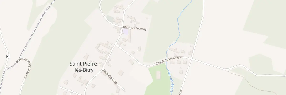 Plan du 83 Rue de la Montagne à Saint-Pierre-lès-Bitry