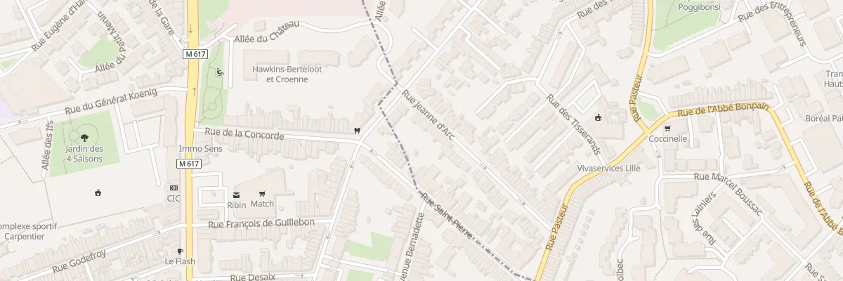 Plan du 65 Rue Jeanne d’Arc à Marcq-en-Barœul