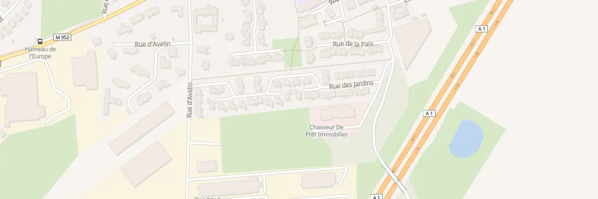 Plan du 20 Rue des Jardins à Vendeville