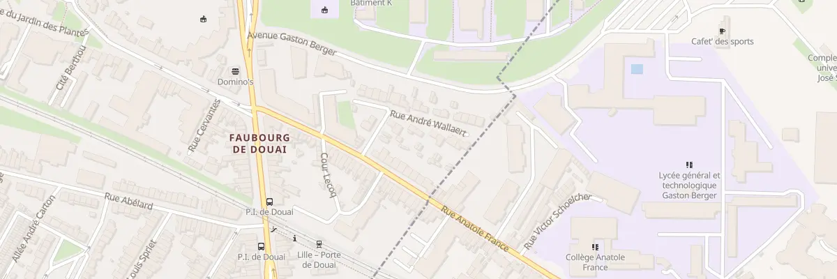 Plan du 8 Rue André Wallaert à Lille