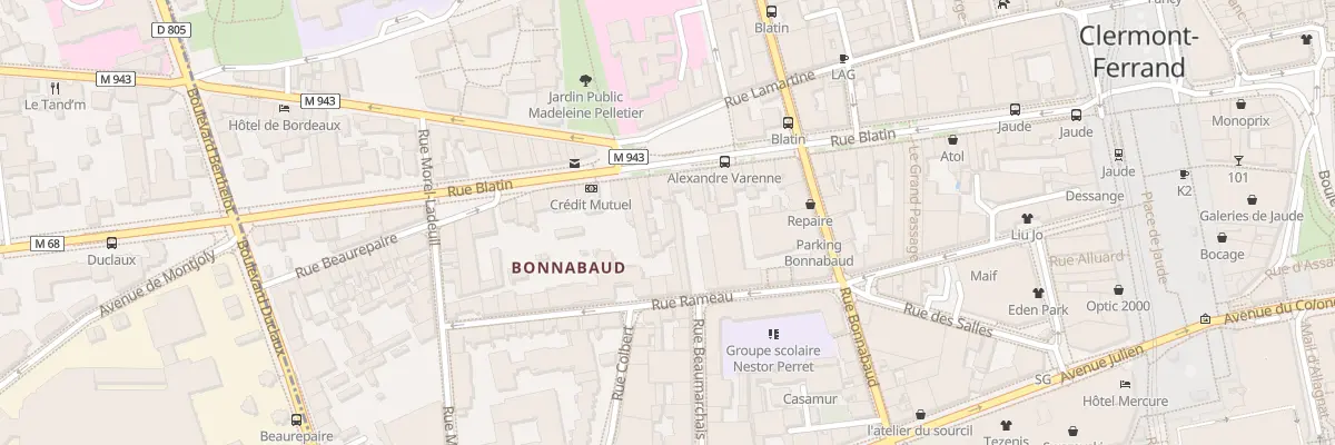 Plan du 51 Rue Blatin à Clermont-Ferrand