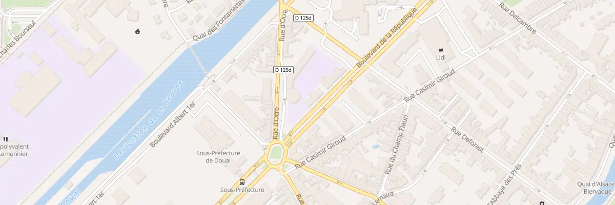 Plan du 775 Bd de la République à Douai