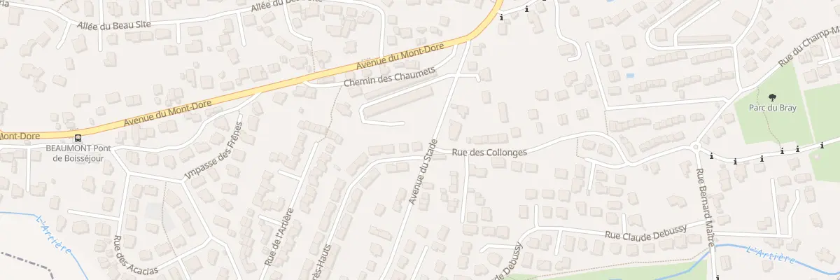Plan du 2 Rue des Prés Hauts à Beaumont