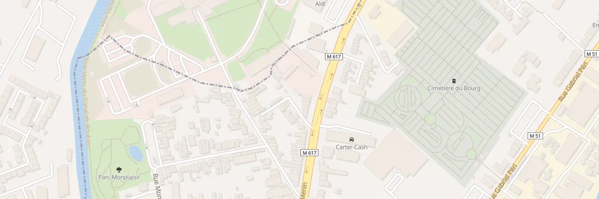 Plan du 93 Rue de Menin à Marcq-en-Barœul