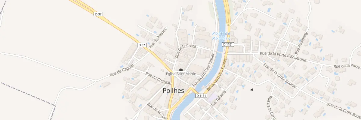 Plan du 17 Rue de la Poste à Poilhes