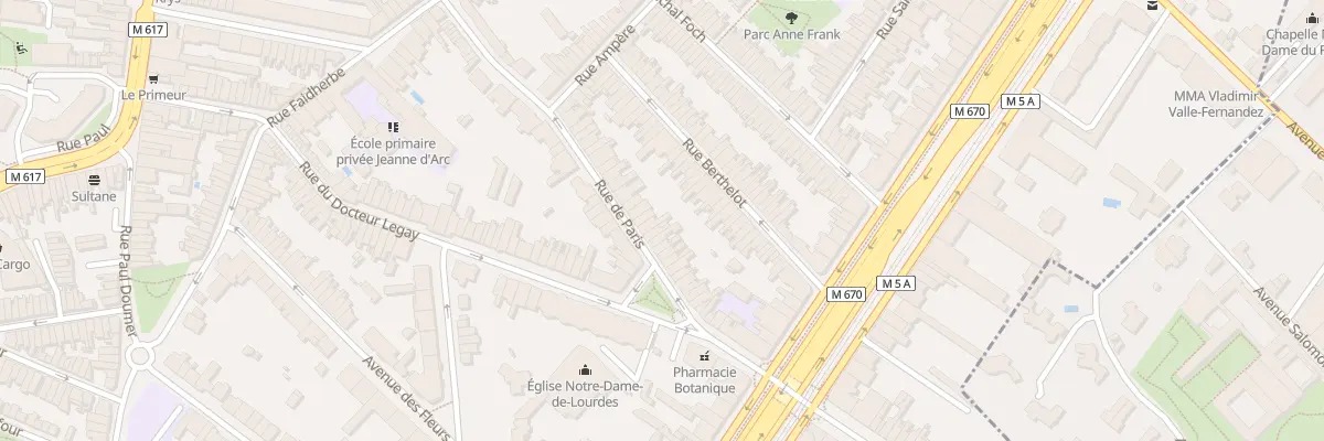 Plan du 77 Rue de Paris à La Madeleine