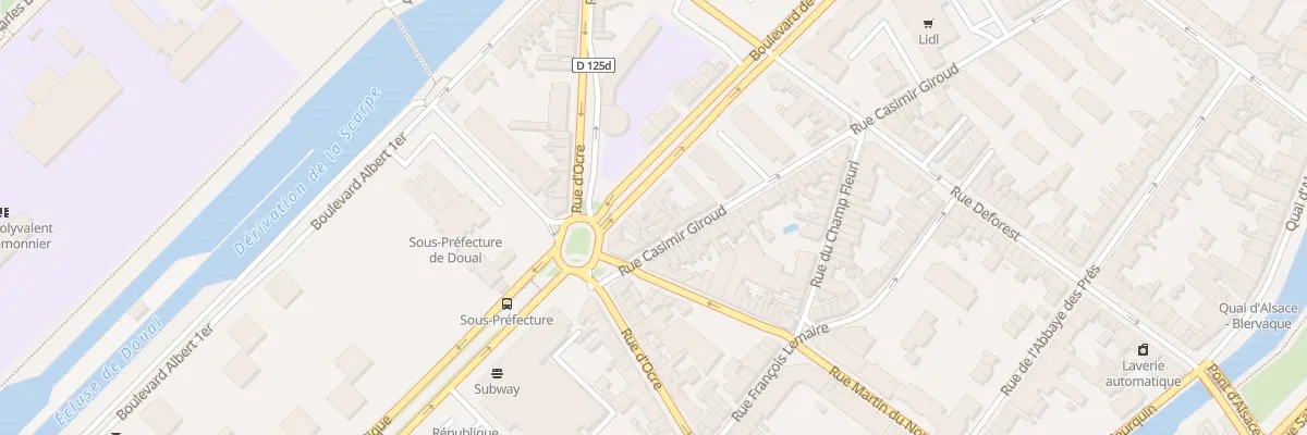 Plan du 33 Rue Giroud à Douai
