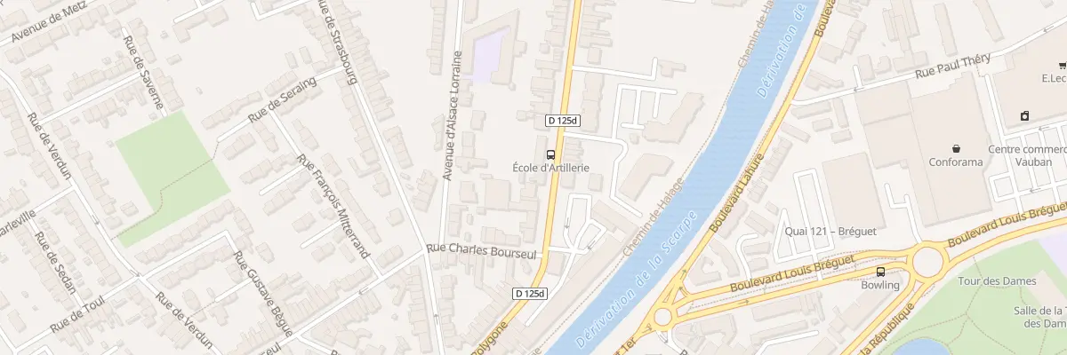Plan du 247 Rue du Polygone à Douai