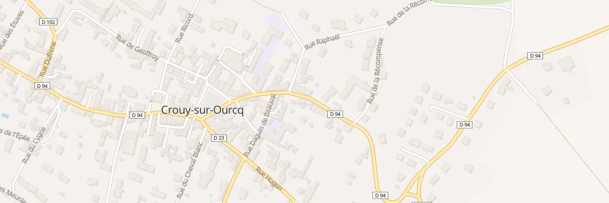 Plan du 10 Rue Montanglos à Crouy-sur-Ourcq