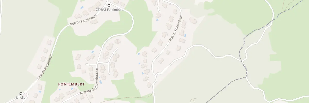 Plan du 9005 Av de Fontimbert à Ceyrat