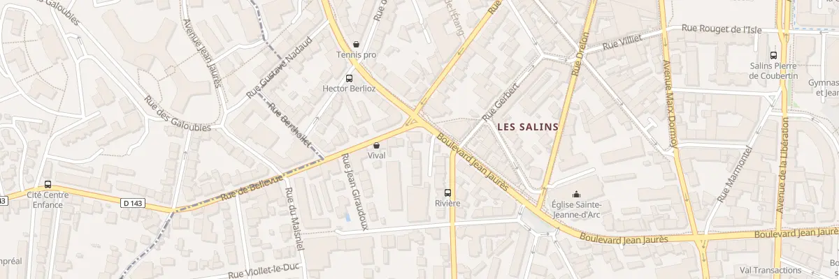 Plan du 83 Bd Jean Jaurès à Clermont-Ferrand