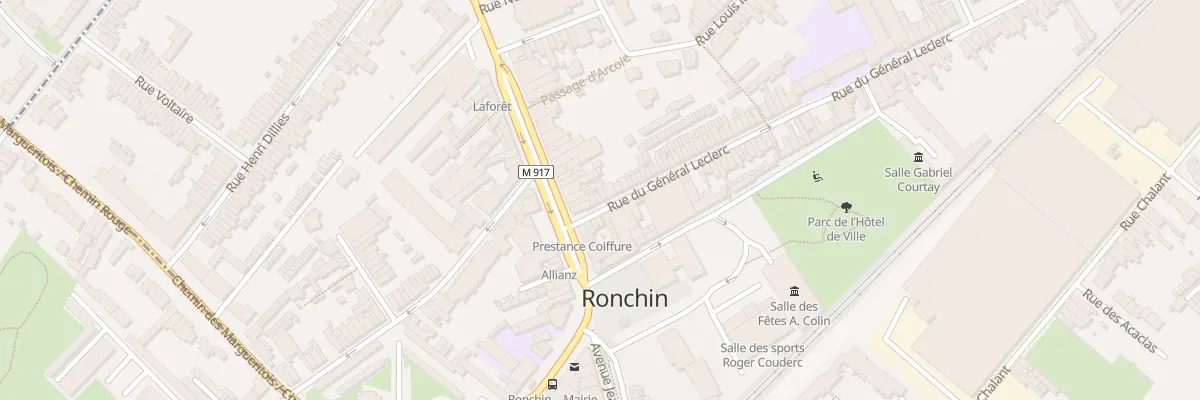 Plan du 1 Rue du Général Leclerc à Ronchin