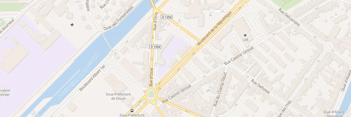 Plan du 799 Bd de la République à Douai