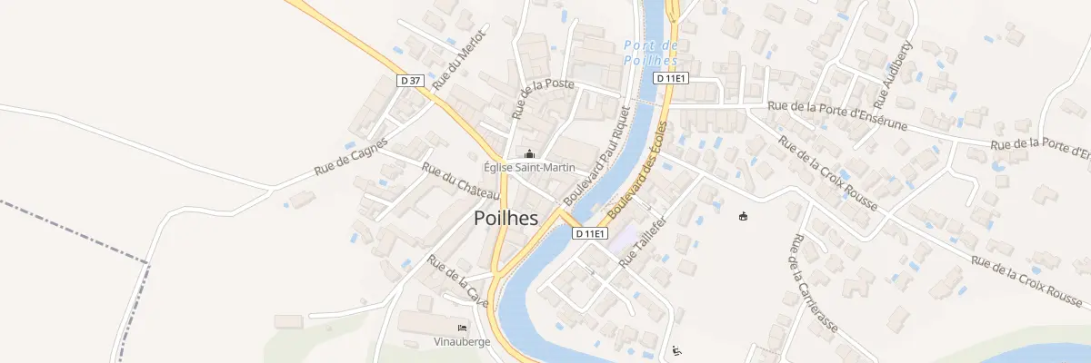 Plan du 2 Rue des Anciennes Ecoles à Poilhes