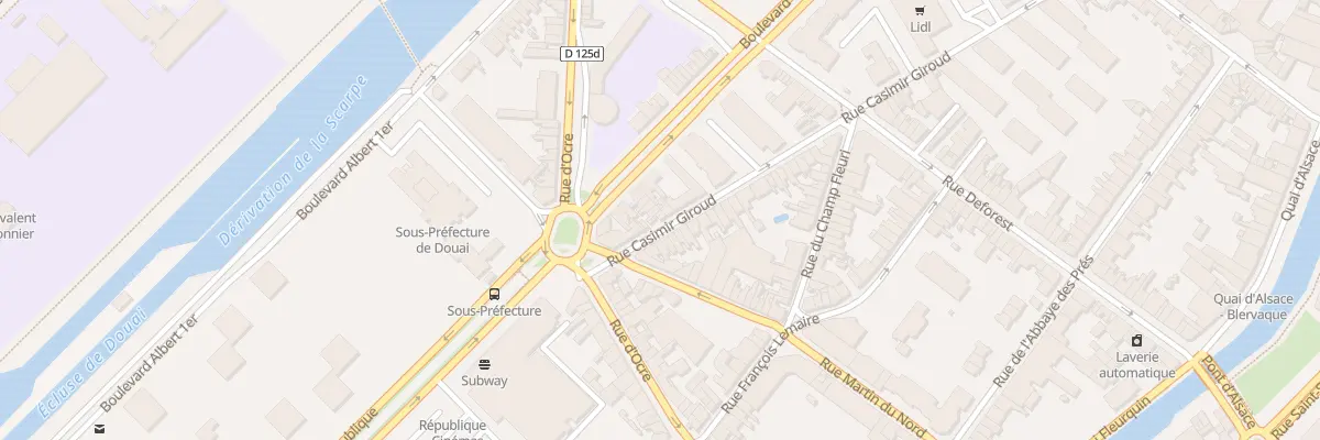 Plan du 39 Rue Giroud à Douai