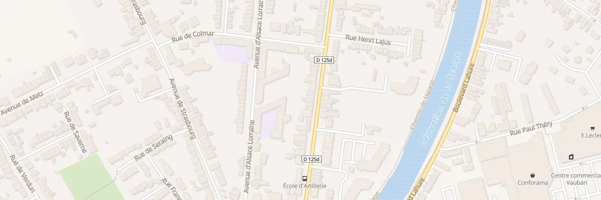 Plan du 385 Rue du Polygone à Douai