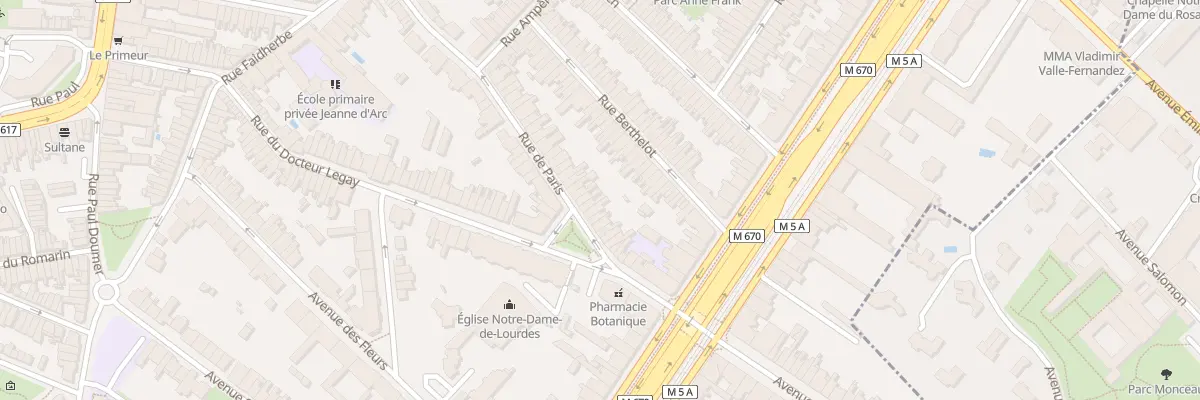 Plan du 87 Rue de Paris à La Madeleine