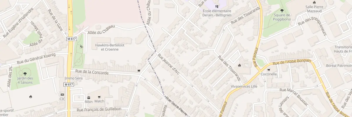 Plan du 64 Rue Jeanne d’Arc à Marcq-en-Barœul