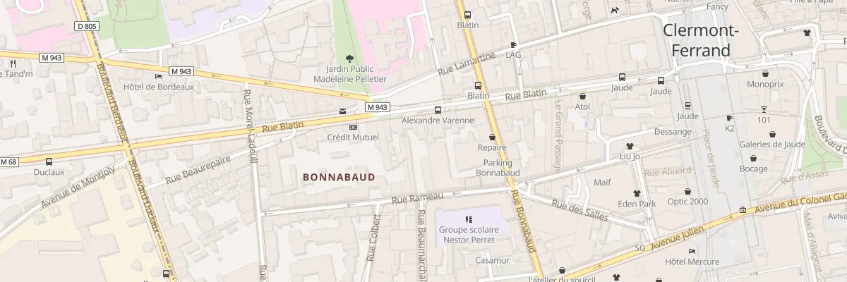 Plan du 47 Rue Blatin à Clermont-Ferrand