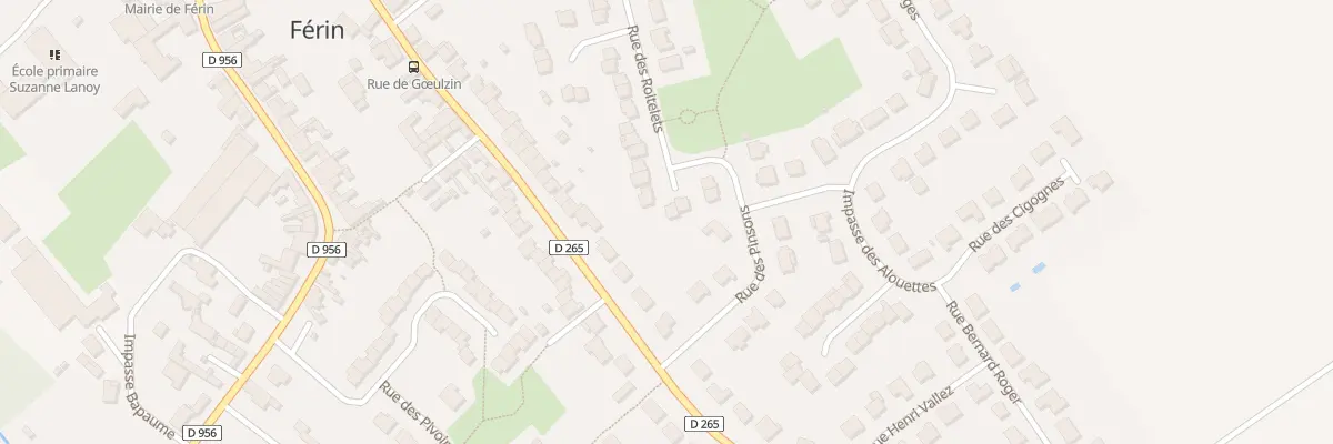 Plan du 3 Rue des Roitelets à Férin