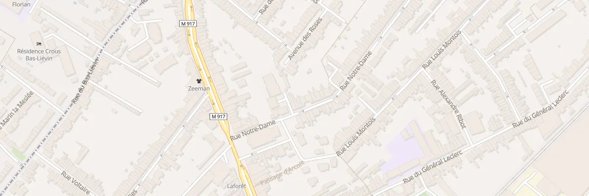 Plan du 5 Rue Notre Dame à Ronchin