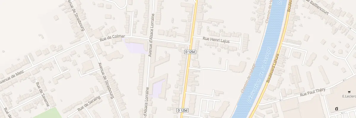 Plan du 425 Rue du Polygone à Douai
