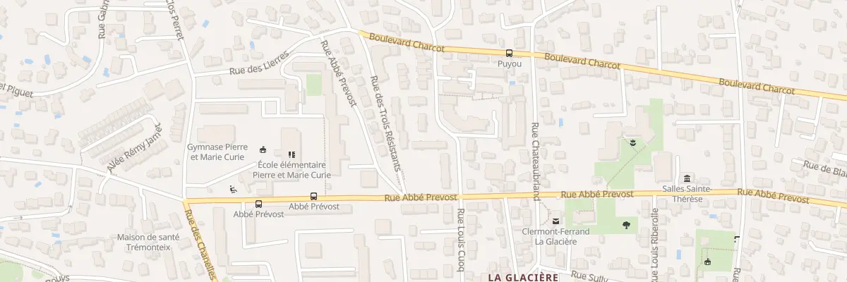 Plan du 8 Rue des 3 Resistants à Clermont-Ferrand