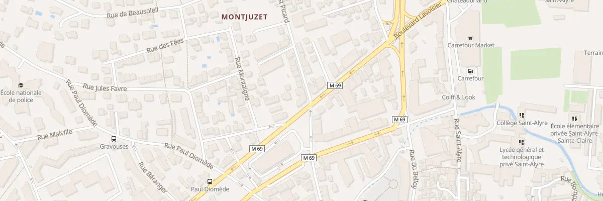 Plan du 86 Bd Lavoisier à Clermont-Ferrand