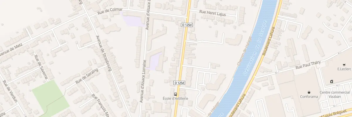 Plan du 363 Rue du Polygone à Douai