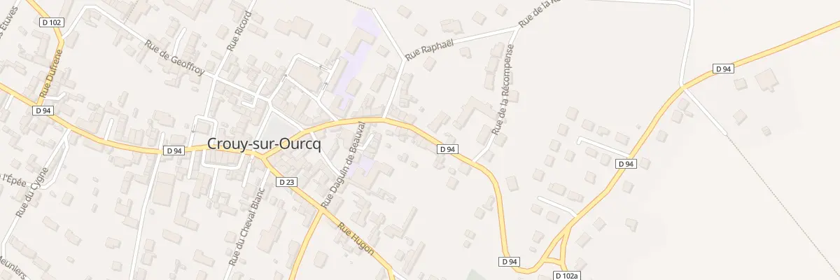 Plan du 14 Rue Montanglos à Crouy-sur-Ourcq
