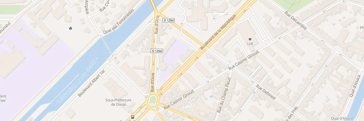 Plan du 811 Bd de la République à Douai