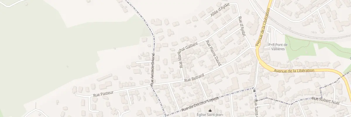 Plan du 9 Rue maréchal Gallieni à Clermont-Ferrand
